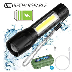 ERL, Outdoor LED Torch USB Rechargeable Flashlight/kq604