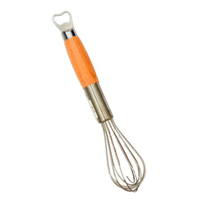 Stainless Steel Egg Whisk with Wooden Handle Wire Balloon Whisk Milk Egg Beater Egg Mixing 30x6cm/kr-271