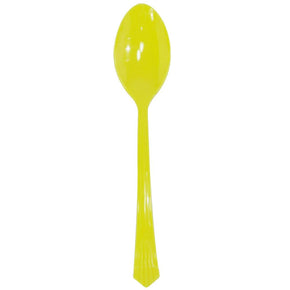 Plastic Cutlery Spoon/ Forks H-917/h-918/130203 Spoon / Yellow Cleaning & Household