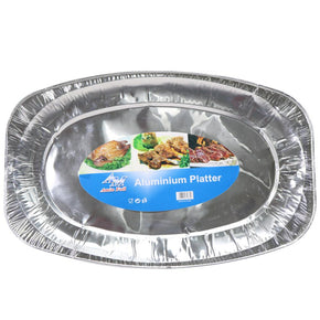 Large Aluminum Oval Platter / E-223 Cleaning & Household