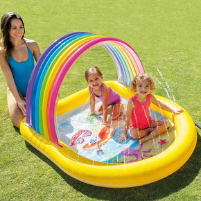 INTEX Rainbow Arch Spray Pool, 147x130x86cm.