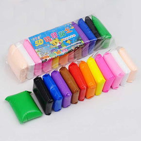 12 Colors/Set 5D Super Light Clay with 3 Tools - 130 grams.