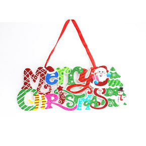 Merry Christmas Foam Door Hanger 32 cm.