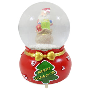 Christmas Crystal Musical Light Up Ball Snow/ Q-1141