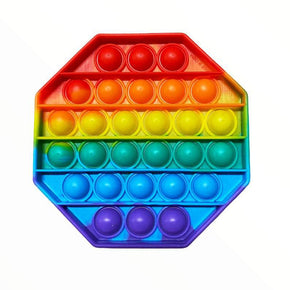 Fidget Octagon Rainbow Color Pop It / FT-26