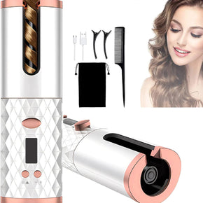 Cordless Automatic Hair Curler Iron Wireless Curling For Curls Waves / 22FK226