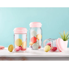 Hane Macaron Storage Jar Set 3 sizes/HN-1362